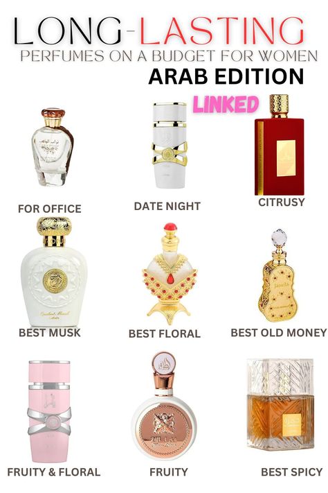 Arabian Perfume, Fragrance Lab, Fragrances Perfume Woman, Perfume Floral, Perfume Collection Fragrance, Long Lasting Perfume, Oil Perfume, Bath And Body Works Perfume, Shower Skin Care