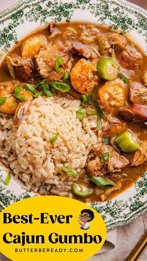 Authentic Cajun Gumbo, Cajun Gumbo Recipe, Seafood Tacos, Gumbo Recipe Easy, Cajun Gumbo, Seafood Gumbo Recipe, Gumbo Recipe Sausage, Chicken Gumbo, Cajun Dishes