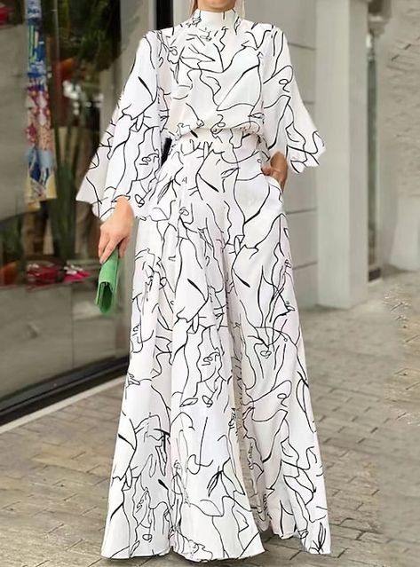 Elegant Rompers, Loose Jumpsuit, Elegant Dresses For Women, Long Sleeve Jumpsuit, Long Jumpsuits, Printed Jumpsuit, Printed Rompers, Sleeveless Jumpsuits, Casual Summer Outfits