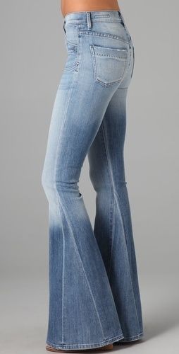 1000+ ideas about Bell Bottom Jeans on Pinterest | Flare, Wide ... Vestiti In Jeans, Tas Denim, Hippie Jeans, Super Flare Jeans, Diy Jeans, Mode Hippie, Denim Outfits, Estilo Hippie, Bottom Jeans