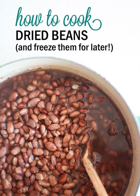 Cooking Kidney Beans, Cook Dried Beans, Cooking Dried Beans, Spanish Recipes, Dry Beans, How To Cook Beans, Classic Kitchen, Freezer Cooking, Dried Beans