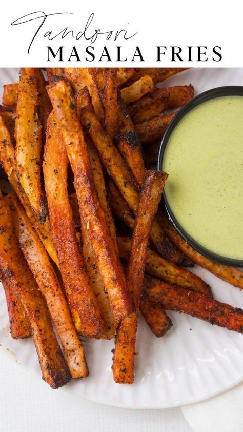 Tandoori Masala Fries | Love Laugh Mirch Fries Spices, Masala Fries Recipe, Masala Fries Indian Style, Arby's Curly Fries, Masala Chips Kenyan, Period Cravings, Egg Masala Fry, Oven Baked French Fries, Masala Fries