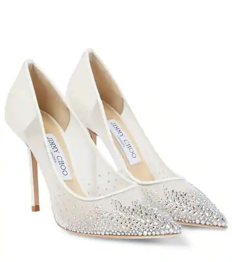 Jimmy Choo Wedding Shoes, Jimmy Choo Bridal, Jimmy Choo Pumps, Jimmy Choo Heels, Bridal Heels, White Pumps, Wedding Heels, Jimmy Choo Shoes, High Heel Pumps