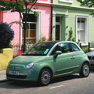 I love the pastel colours available for the Fiat 500. My favourites are the minty green and the baby blue. Sage Green Fiat 500, Mint Green Fiat 500, Fiat 500 Colours, Fiat 500 Sport, Fiat 500 Car, Fiat 500 Lounge, Fiat 500c, New Fiat, Barbie Car