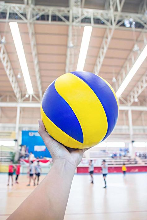 Left hand holds a volleyball for the game of volleyball Volleyball Ball, Left Handed, Left Hand, Volleyball, The Game, Holding Hands, Hold On, For Free, Quick Saves