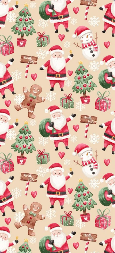 Christmas Santa Claus Wallpaper, Seasonal Phone Wallpapers, Christmas Themed Backgrounds, Traditional Christmas Wallpaper, Xmas Screensaver, Santa Claus Wallpaper Iphone, Aesthetic Wallpaper Christmas Iphone, Christmas Wallpaper Backgrounds Iphone, Christmas Lockscreen Wallpapers