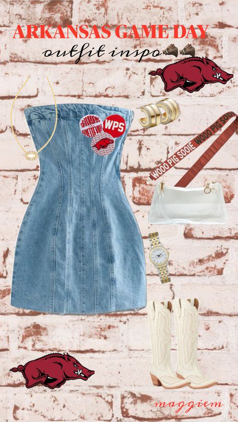 happy football szn!! woo pig! Created by maggielmontgomery on Shuffles Preppy Country, Gameday Outfits, Pig Games, Football Game Outfit, Concert Fits, Country Concert, Gameday Outfit, Gaming Clothes, Outfits Ideas