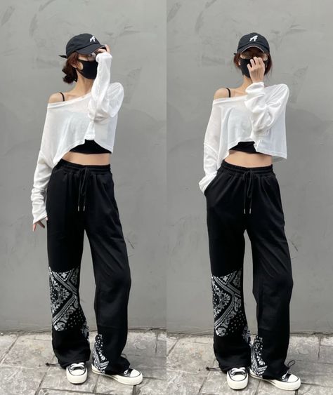 Dancer Outfits Hip Hop Aesthetic, Dancer Casual Outfits, Dance Tops Practice, Hiphop Dance Outfit Korean, Dancer Clothes Hip Hop, Cute Dance Practice Outfits, Dancer Style Outfits Hip Hop, Street Dance Fashion, Korean Dancer Outfit