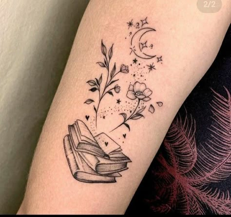 91 Tattoo, Artist Tattoo Ideas, Book Inspired Tattoos, Art Tattoo Design, Creative Tattoo Ideas, Tattoo Ideas Unique, Tattoo S, Unique Tattoo Ideas, Bookish Tattoos