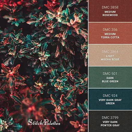 Bush Embroidery, Berry Bushes, Color Schemes Colour Palettes, Color Palette Design, Thread Colors, Colour Board, Color Inspo, Color Pallets, Color Swatches