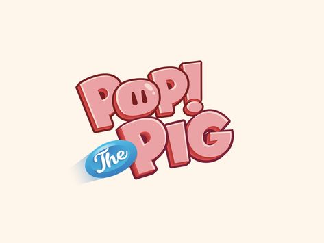 Pop The Pig! by Hamza Fakkar Music Land, Pig Logo, Dream Logo, Illustrator Design Tutorial, Brand Character, Food Logo Design, Super Market, Illustrator Design, Pig Cartoon