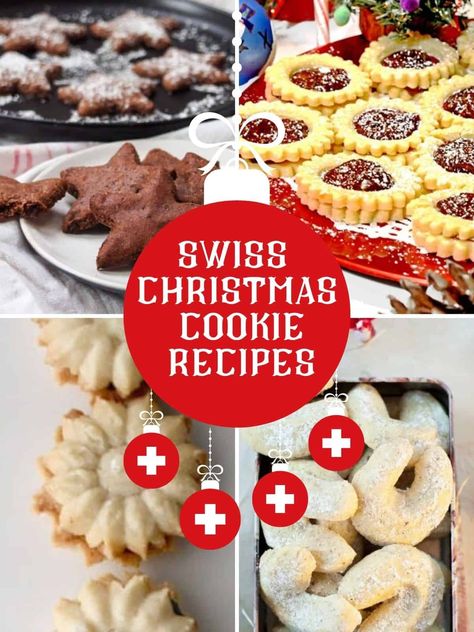 experience other cultures' traditions. Baking cookies popular in other countries is a great way to do this with these traditional Swiss Christmas cookie recipes. Santa will love getting these on Christmas Eve. Swiss Desserts, Swiss Christmas, Traditional Christmas Cookies, Swiss Recipes, Christmas Cookie Recipes Holiday, Crescent Cookies, Christmas Cookie Recipe, Christmas Cookie Recipes, Buttery Cookies