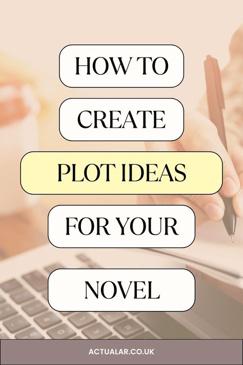 Ready to write your masterpiece, but lacking that perfect plot? 😕 Don't worry. It's easier than you think to generate new novel writing ideas. With tips and tricks to spark your creativity, you'll be on your way to writing a captivating novel in no time with this guide. Say goodbye to writer's block and hello to new story ideas! 📝 Read this guide to help you find new story ideas! 🌟 2023 Writing, Plotting A Novel, Ideas For Stories, Plot Ideas, Teaching Creative Writing, Screenwriting Tips, Book Business, Writing Plot, Writer Tips