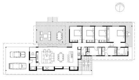 Dröm Hus Planer, Solar House Plans, Passive House Design, Passive Solar Homes, House On The Hill, Passive Solar Design, Passive Design, Architectural Floor Plans, Passive Solar