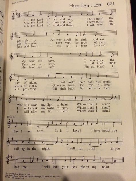 Lyrics and Music: Here I Am, Lord Here I Am Lord Hymn, Here I Am Lord, Jesus Lyrics, Hymn Music, Fonts Cursive, Church Songs, Christ Shirts, Hymns Lyrics, Great Song Lyrics