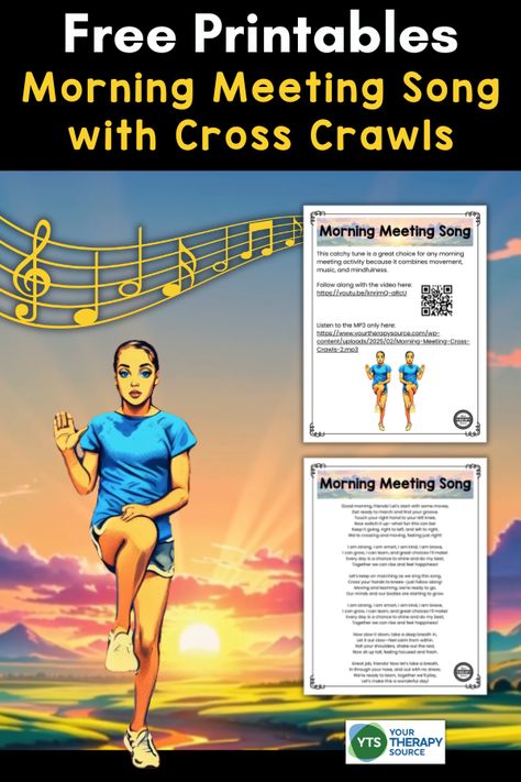 Starting the school day on a positive note can set the tone for a great day of learning, engagement, and fun. A morning meeting song is a perfect way to welcome children, build a sense of community, and get their bodies moving. This catchy song combines movement and positive affirmations, making it a perfect addition […]
The post Morning Meeting Song for the Classroom appeared first on Your Therapy Source. Morning Meeting Songs, Morning Meeting Activities, Classroom Songs, Sense Of Community, Morning Meeting, Positive Notes, School Days, The School, Positive Affirmations