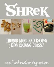 See Aimee Cook: Shrek Themed Menu + Recipes (Kids Cooking Class) Swamp Juice, Meat Cooking Times, How To Cook Chili, Movie Night Dinner, Cooking Brussel Sprouts, Cooking Chicken Wings, Movie Night Food, Best Cooking Oil, Menu Recipes