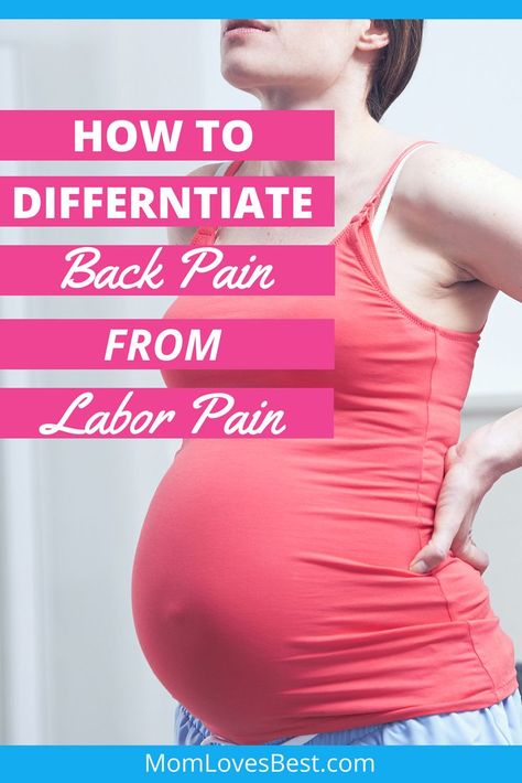 Back pain is one of the signs of labor, but there are other things that can cause back pain, too. This can be confusing for women nearing their due date so we've come up with a quick guide for you to help you distinguish back pain from labor pain. Check it out here.   #pregnancy #pregnantlife #pregnancytips #laborpain #backpain Signs Of Labor, Back Labor, Tips For Pregnant Women, Pregnancy Back Pain, 40 Weeks Pregnant, 38 Weeks Pregnant, 34 Weeks Pregnant, 37 Weeks Pregnant, Pregnancy Pain