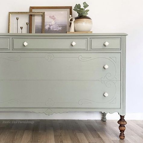 Shop — Melange Paints Sage Green Furniture, Green Painted Furniture, Green Dresser, Green Furniture, Diy Furniture Renovation, Furniture Rehab, Furniture Renovation, Diy Furniture Projects, Green Paint