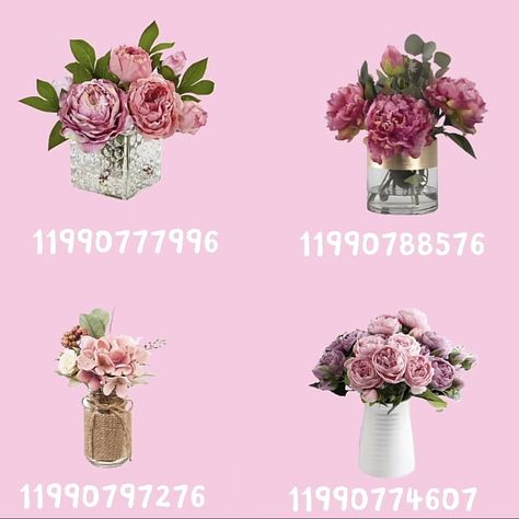 Bloxburg Rose Decals, Bloxburg Self Care Decal Codes, Bloxburg Floral House, Bloxburg Chair Design, Flower Shop Bloxburg Decals, Pink Flower Decals Bloxburg, Bloxburg People Decals, Floral Decals Bloxburg, Indoor Plant Decals Bloxburg