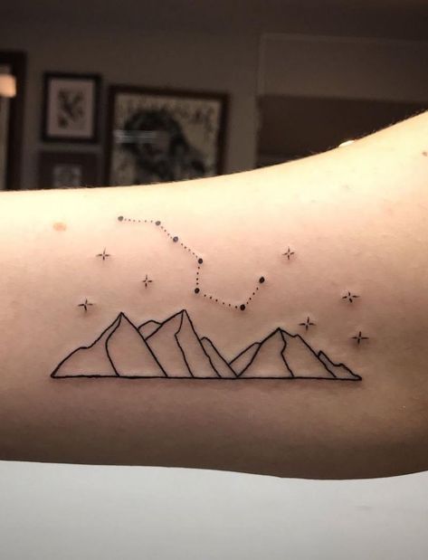 Little Dipper Tattoo, Big Dipper Tattoo, Dipper Tattoo, Canada Tattoo, Iron Man Tattoo, Big Dipper, Cute Tattoos For Women, Memorial Tattoos, Boy Tattoos