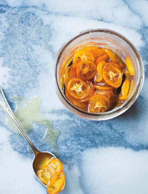 Candied Kumquats Recipe | Leite's Culinaria Kumquat Recipes, Recipe With Honey, Honey Recipes, Garden Recipes, Jams & Jellies, World Recipes, Simple Syrup, Fine Dining, Chutney