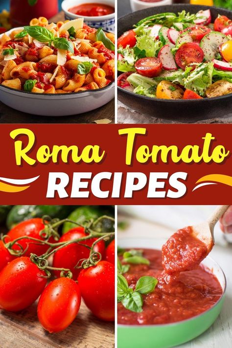 Fresh, cozy, healthy, and delicious, these Roma tomato recipes go way beyond pasta sauce. I'm talking pizza, chicken dinners, paleo nachos, and more! Roma Tomato Sauce, Roma Tomato Recipes, Homemade Tomato Pasta Sauce, Keto Nachos, Fresh Pasta Sauce, Homemade Cheeseburgers, Roma Tomato, Pizza Chicken, Fresh Tomato Recipes