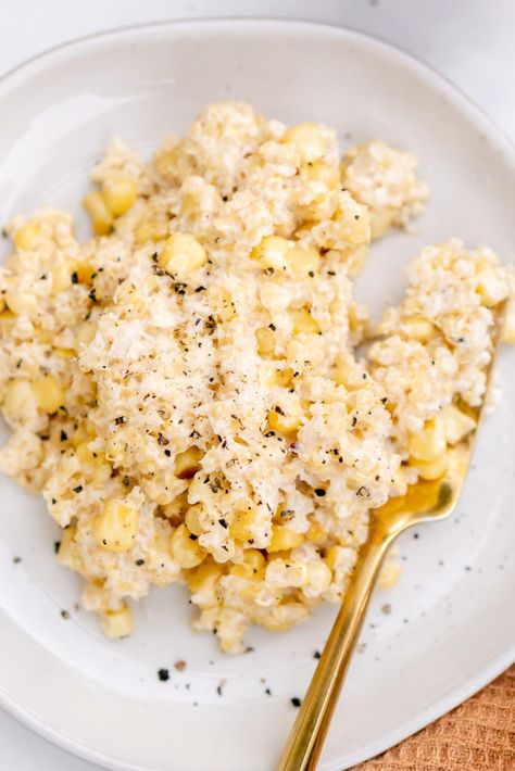 Sweet Corn and Quinoa (Flower Child Copycat) Corn And Quinoa, Healthy Restaurant, Dairy Free Yogurt, Toddler Recipes, Summer Side Dishes, Tasty Vegetarian Recipes, Dinner Sides, Quinoa Recipes, Food Is Fuel