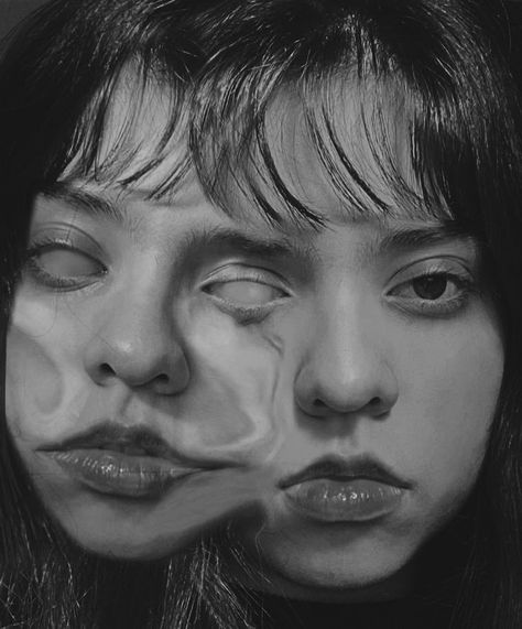 Face Distortion, Distortion Photography, Distortion Art, Melting Face, Weird Photography, Face Drawing Reference, Geometric Design Art, Face Sketch, Junji Ito