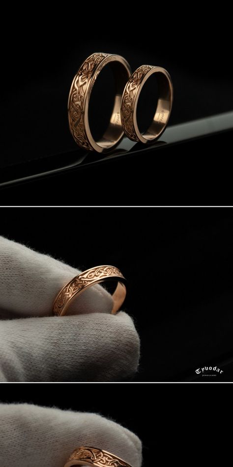 Viking jewellery, Nordic wedding band - Tyvodar.comNORDIC WEDDING BAND | TYVODARNordic wedding bands made of gold.descriptionMaterial: gold 14kWeight: 10 - 12g width: (women's ring) 4 mmwidth: (men's ring) 6 mm*****Price for two rings*****… TYVODAR, VIKING JEWELLERY, nordic, wedding band -, tyvodar.com, tyvodar, viking, vikings, Jewelry Design, Illustration, Graphic Design Creative industrial product design, electronic mechanical UG product design and development Vikings Jewelry, Nordic Wedding, Viking Jewellery, Industrial Product Design, Celtic Wedding Rings, Industrial Product, Celtic Wedding, Two Rings, Illustration Graphic