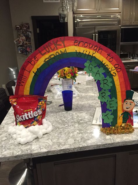 Promposal. Use Skittles and Rolos Skittles Promposal Ideas, Skittles Homecoming Proposal, Skittles Hoco Proposal, Candy Promposal, Birthday Candy Poster, Formal Proposal, Dance Asks, Creative Prom Proposal Ideas, Dance Proposals