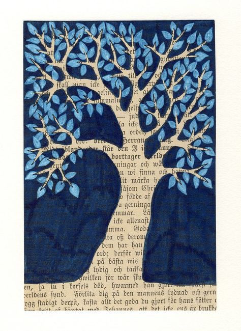 Tree Collage, Art 101, Newspaper Art, Collage Inspiration, Book Page Art, Collage Art Projects, William Henry, Altered Book Art, Newspaper Crafts