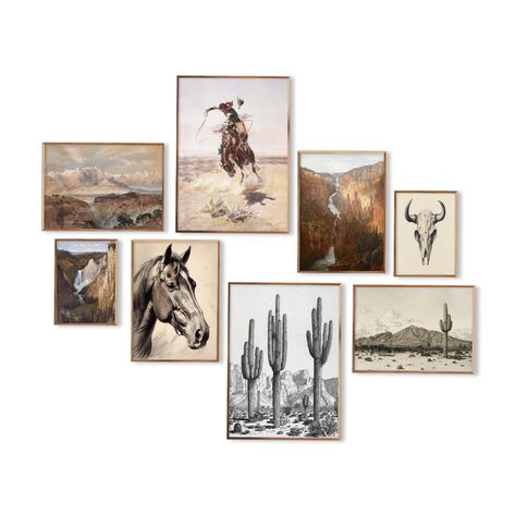 PRICES MAY VARY. 🏜️Vintage Western Wall Art:2 southwestern art prints in 5x7inch/4 southwestern art prints in 8x10inch/2 southwestern art prints in 11x14inch-total 8 pieces in different size,Please measure your wall carefully before purchase to make sure you pick the right size.The western wall decor is ideal as Housewarming gifts or for southwest room/rustic country room/western cowboy room decor. 🏜️Southwest Wall Decor for Home: With a neutral tone, mountain pattern, this vintage wall decor Bedroom Wall Decor Beside Bed, Western Modern Farmhouse Decor, Western Fall Decor Living Room, Western Home Decor Ranch Style Interior Design, Western Mantel Decor, Traditional Western Home Decor, Boho Western Home Inspiration, Mexican Western Decor, Punchy Home Decor