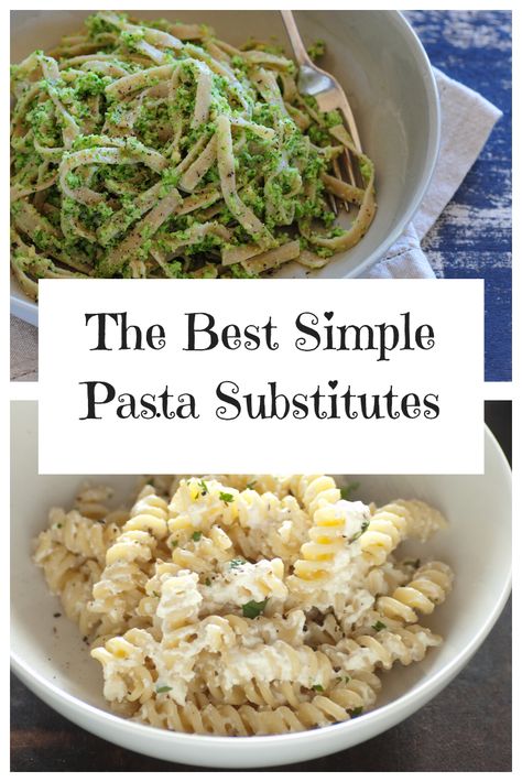 Healthy Pasta Substitute, Noodle Alternatives Pasta Substitute, Pasta Substitute Low Carb, Pasta Substitutions, Noodle Substitute, Pasta Replacement, Chicken Recipes Gluten Free, Substitute For Pasta, Healthy Pasta Alternatives