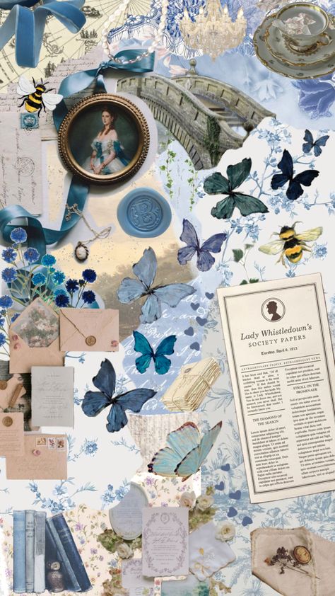 #bridgerton #bridgertonaesthetic #ladywhistledown #netflix #regency #preppy #blue #blueaesthetic #renaissance #fyp #aesthetic Bridgerton Colors, Bridgerton Blue, Bridgerton Wallpaper, Bridgerton Theme, Regency Aesthetic, Fyp Aesthetic, Library Aesthetic, Nail Room, Office Inspo