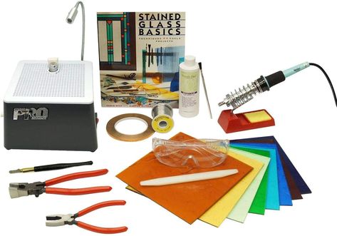 Amazon.com: Delphi Glass Premium Stained Glass Start-Up Kit | Includes Premium Quality Stained Glass, Glass Grinder, Tools and Supplies : Arts, Crafts & Sewing Stained Glass Kits, Delphi Glass, Glass Store, Stained Glass Supplies, Making Stained Glass, Flower Panels, Crafting Supplies, Art Workshop, Glazes For Pottery