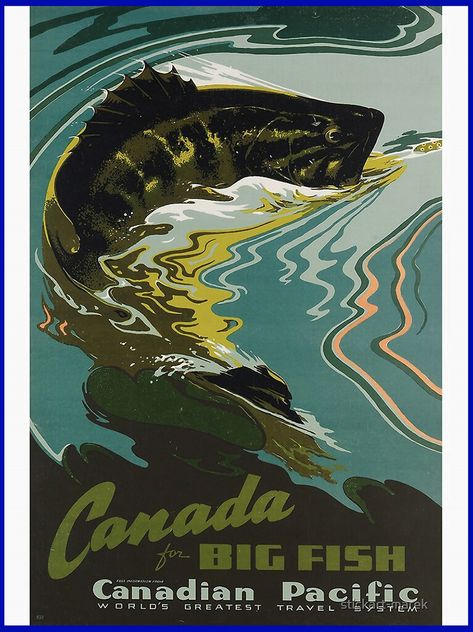 Poster Tourism, Posters Canada, Cycling Posters, Retro Tin Signs, Tourism Poster, Canadian Travel, Travel Art Print, Deco Vintage, Historical Art