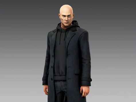 Hitman Suit, Black Prom Suits, Smart Casual Suit, Hitman Agent 47, Agent 47, Hit Man, Black Overcoat, Christmas Suit, Winter Suit