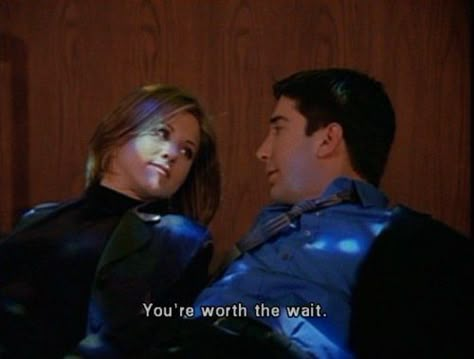 Good things take time, so have plenty of patience. | 27 Truths Ross And Rachel Taught You About Love Rachel And Ross Quotes, Rachel Green Funny Quotes, Rachel And Ross Aesthetic, Ross And Rachel Quotes, Ross And Rachel Aesthetic, Friends Rachel And Ross, Friends Series Quotes, Rachel Green Quotes, Rachel Quotes