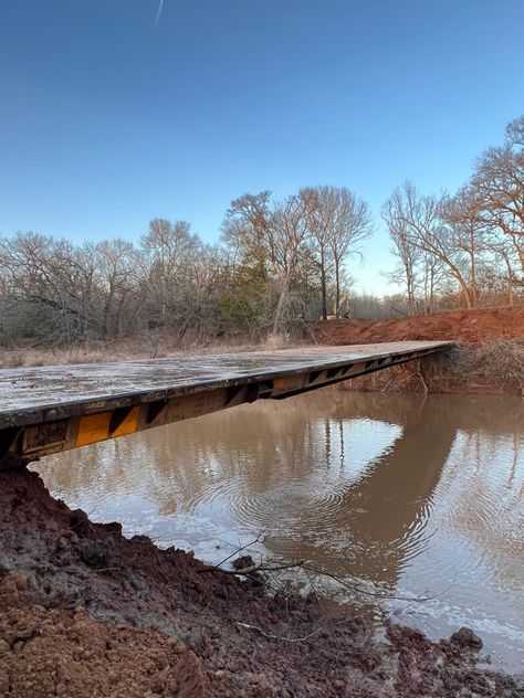 Building A Bridge Over A Creek, Diy Creek Bridge, Diy Bridge Over Creek, Wooden Bridge Over Creek, Bridge Over Pond, Bridge Over Creek, Rural Property, Build A Bridge, Endangered Plants