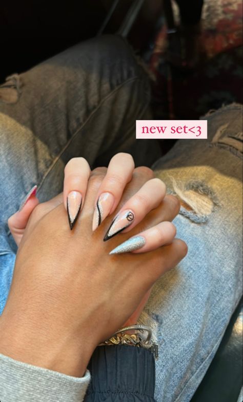 stilletto nail set w initial💅 W Initial, Initials, Highlights, Instagram Photos, Photo And Video, Instagram Photo, Instagram