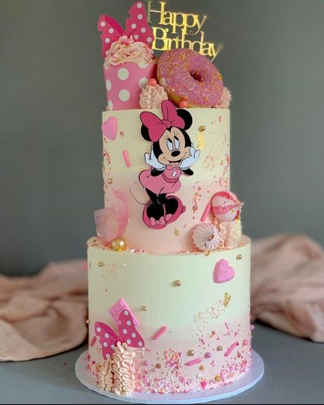 Teal Wedding Cake, Cake Designs For Kids, Minnie Mouse Birthday Party Decorations, Minnie Mouse Birthday Decorations, Minnie Mouse Birthday Cakes, Bolo Minnie, Minnie Mouse 1st Birthday, Minnie Birthday Party, Minnie Cake