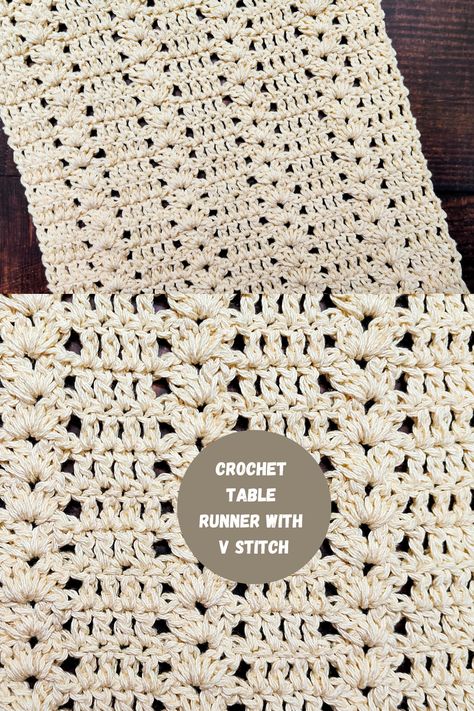 Crochet Placemat Patterns, Boho Table Runner, Crochet Placemats, Crochet Table Runner Pattern, Crochet Table, Placemats Patterns, Crochet Table Runner, Table Runner Pattern, V Stitch