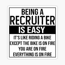 Funny recruiter saying: being a recruiter is easy recruiter gifts" Sticker for Sale by alaechamlal | Redbubble Recruitment Quotes, Recruiter Quotes, It Recruiter, Recruiter Humor, Recruiting Quotes, Hr Memes Funny, Recruiter Memes Hilarious, Hr Management Memes, Work Motivation