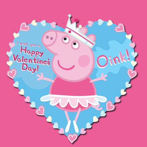 Your loved ones will squeal over these Peppa Pig valentines! Peppa Pig Valentines, Peppa Pig Gifts, Preschool Projects, Peppa Pig Party, Pig Party, Nick Jr, Pink Cotton Candy, Valentine Box, Peppa Pig