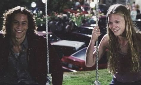 Aesthetic Movie Scenes, Kat Stratford, Aesthetic Movie, Rom Coms, 10 Things I Hate About You, Heath Ledger, Film Aesthetic, Aesthetic Movies, Video Editor