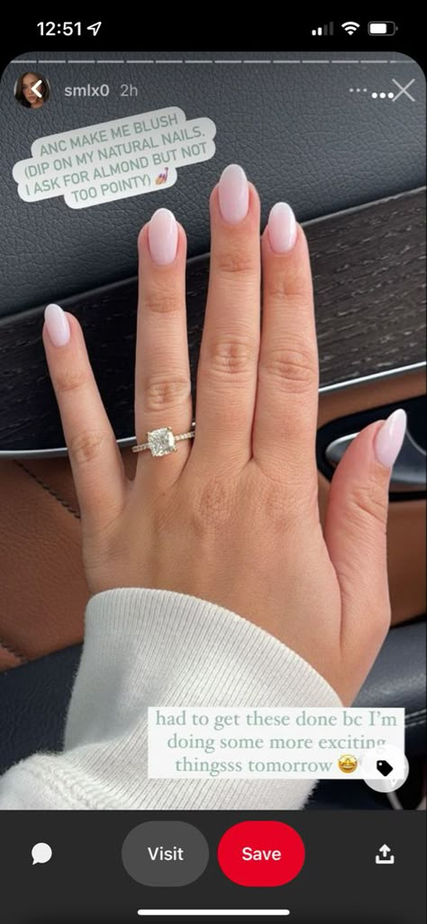 Bachelorette Nails, Nail Colors For Pale Skin, Dip Nail Colors, Engagement Nails, Dip Manicure, Kiss Nails, Almond Shape Nails, Basic Nails, Work Nails