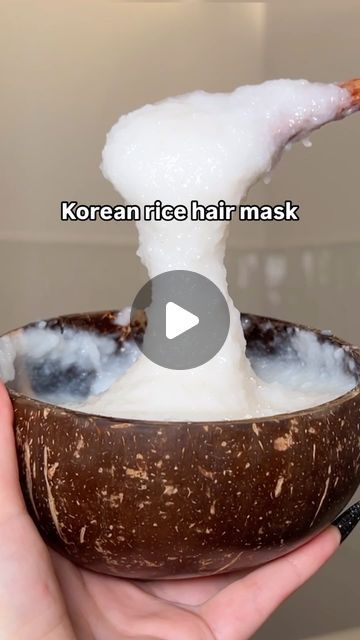 Nicolette | Hair&Beauty on Instagram: "Korean rice hair mask 🥥 for deep conditioning. Perfect for high porosity hair 

#ricehairmask #diyhairmask #hairgrowthproducts #haircareroutine" Rice Water Hair Mask, Korean Hair Mask, Rice Water Mask For Hair, Korean Rice Mask, Japanese Rice Face Mask, Beauty Of Joseon Rice Mask, Korean Rice, High Porosity Hair, Diy Hair Mask