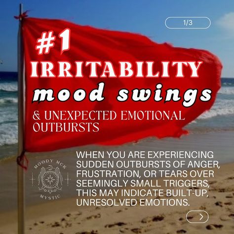 LISTEN UP, FAM!🗣️⚡️❤️‍🔥 If you’re experiencing any of these RED FLAGS 🚩 in your day to day life, then this is a CLEAR SIGN 🪧 that you have unprocessed emotions messing with ya mind! 🧠😵‍💫🫠 I’m here to help!!!⚡️ When you choose to ignore these warning signals from your body, this can lead to even bigger problems over time, unfortunately…🚨⏰🚨 🚨Sudden emotional outbursts can create unstable relationships… 🚨Physical symptoms can lead to chronic health issues… 🚨Avoiding emotions leads to more ... Avoiding Emotions, Emotional Outbursts, Red Flags, Red Flag, Mood Swings, Health Issues, Anger, Physics, Mindfulness