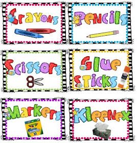 First Grade Fever! by Christie: More Spelling Word Fun & FREEBIES! Teaching Organization, Supply Labels, Classroom Organisation, Classroom Labels, Beginning Of The School Year, Teacher Organization, Classroom Setup, Classroom Fun, Beginning Of School